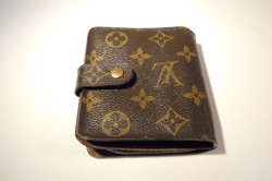 画像1: LOUIS VUITTON モノグラム 二つ折り財布　001