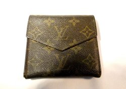 画像1: LOUIS VUITTON モノグラム 二つ折り財布　036