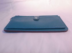 画像3: ストラップ付き長財布　ターコイズブルー　558