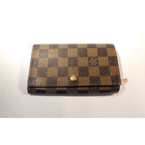 画像: LOUIS VUITTON ダミエ 二つ折り財布　012