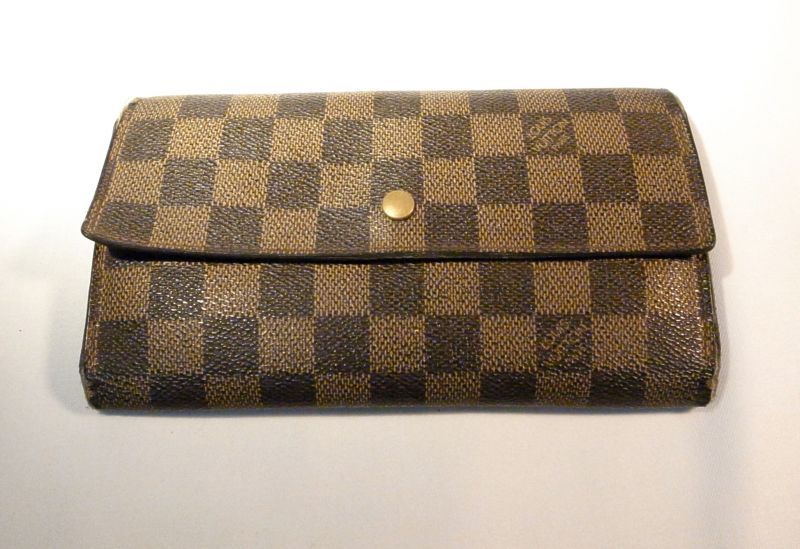 画像1: LOUIS VUITTON ダミエ 長財布　020